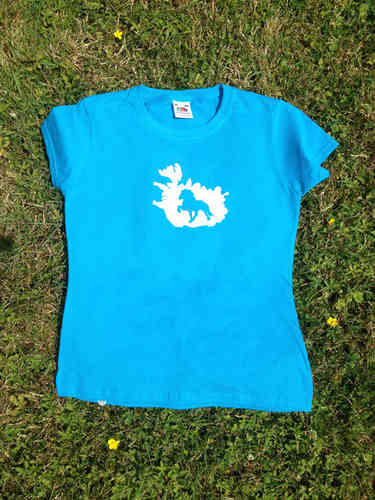 Mädchen T-Shirt Motiv  "Insel und Pferd"