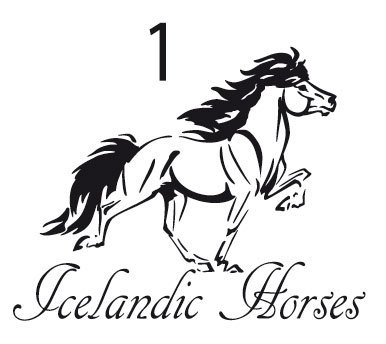 Shirt Motiv "Icelandic Horses 01"
