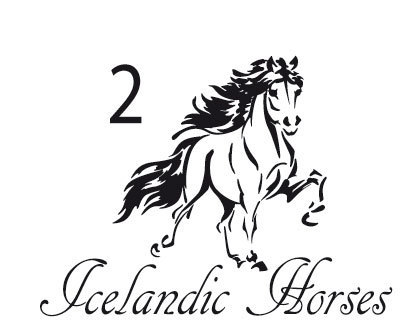 Shirt Motiv "Icelandic Horses 02"