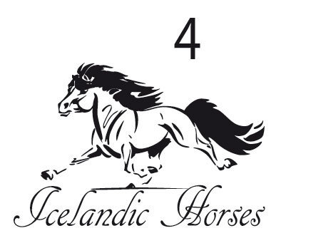 Shirt Motiv "Icelandic Horses 04."